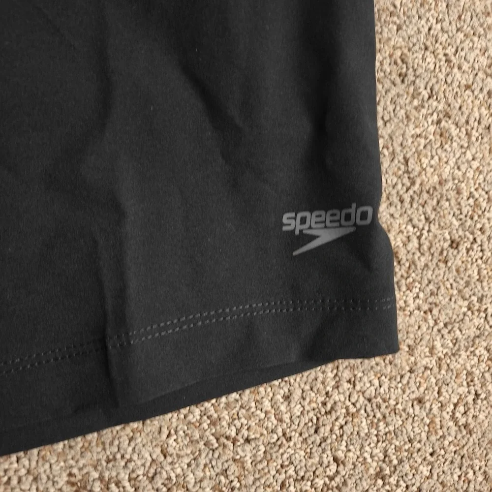 Speedo Tech Volley Mens Swim Shorts‎ Black Medium UPF Protection Water Resistant